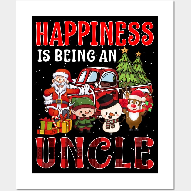 Happiness Is Being An Uncle Christmas Wall Art by intelus